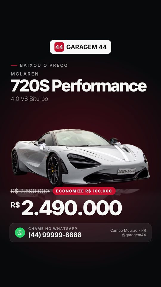Exemplo de anúncio de oferta